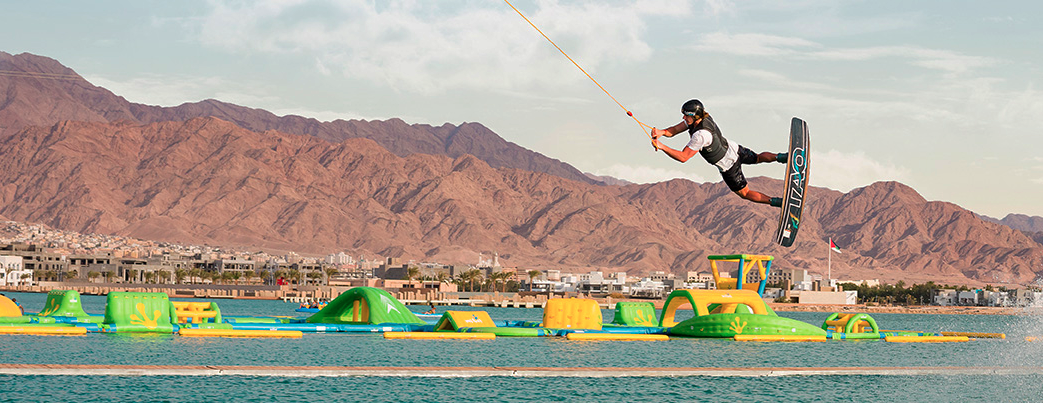 Water activities at ayla oasis