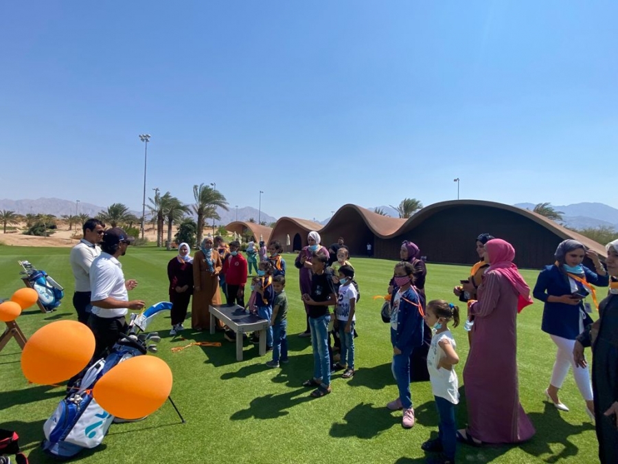 Children in fun outdoor activities.